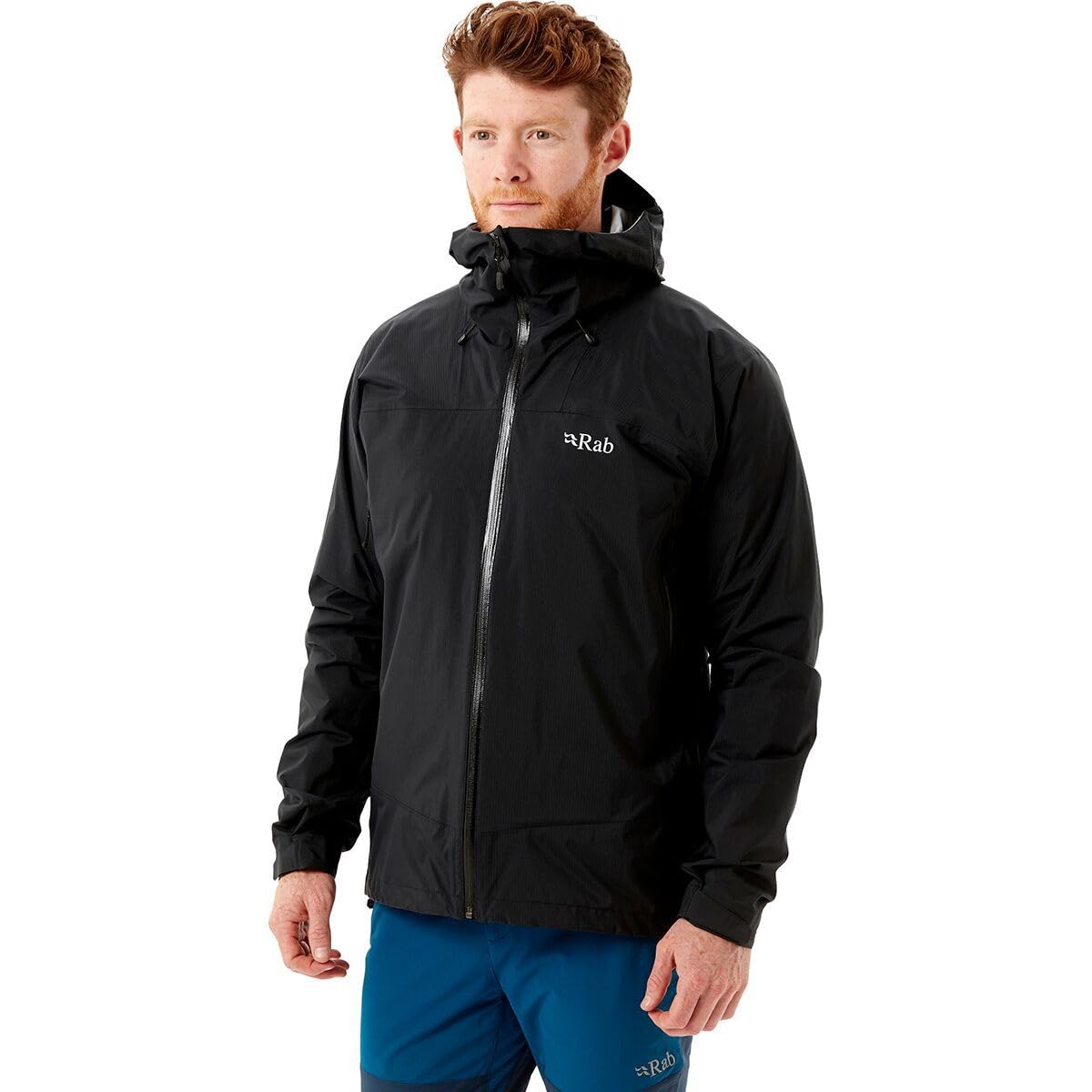 Rab Men's Downpour Plus |0 Waterproof Breathable Jacket for Hiking & Climbing: Ultimate Protection for Outdoor Adventure