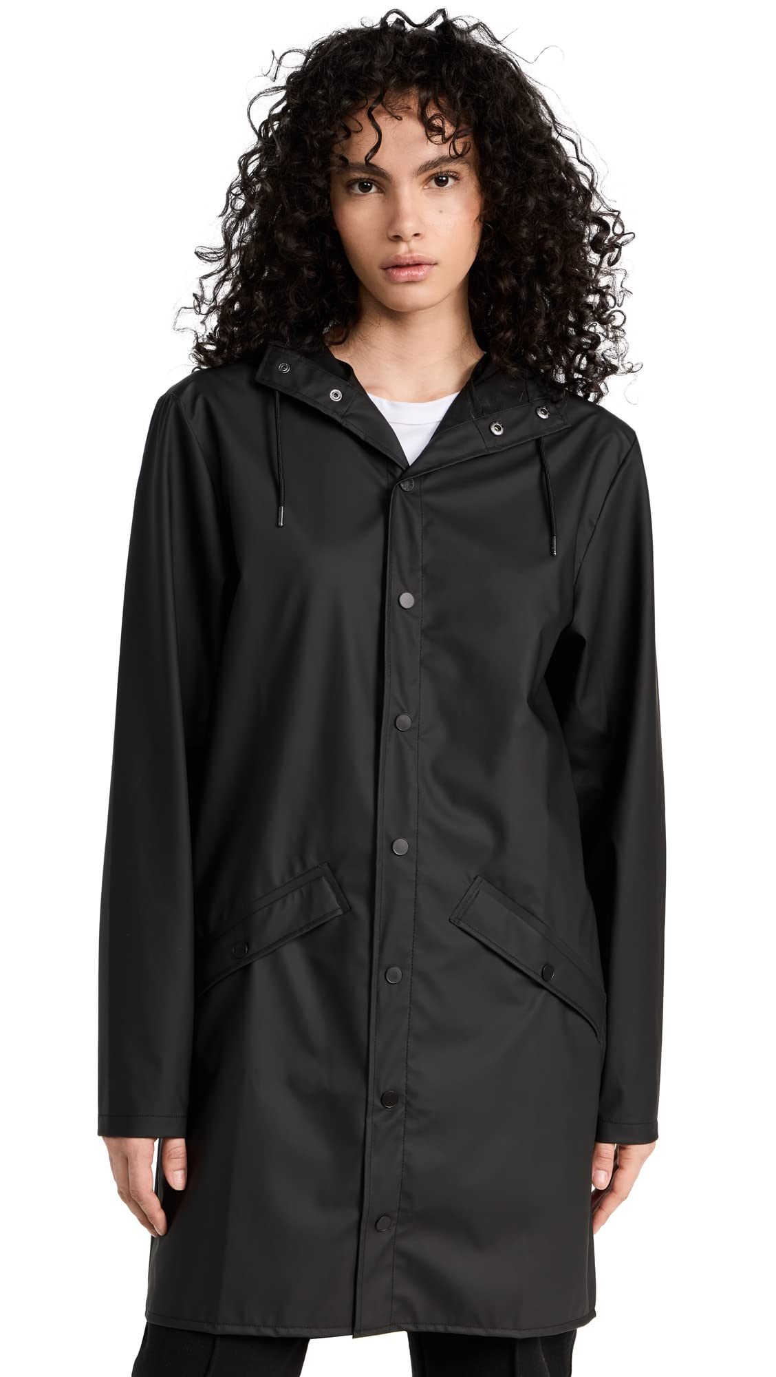 RAINS Waterproof Long Jacket for Men and Women - Windproof Lightweight Coat - 2 Year Warranty